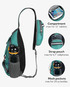 WATERFLY Packable Small Crossbody Sling Backpack Shoulder Chest Bag Daypack - Image 4