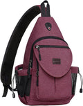 MOSISO Sling Backpack, Canvas Crossbody Hiking Daypack Bag by MOSISO