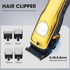 Professional Hair Clippers for Men, Barber Clippers and Trimmers Set, Foil Shavers for Men, 4 in 1 Cordless Hair Clippers Set Hair Cutting Kit Barber kit with LED Display