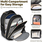 Small Rolling Backpack for Women, Lightweight Travel Backpack - Image 6