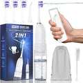 Portable Water flosser with Electric Toothbrush, 2 in 1 Teeth Cleaning Kit by UNINGOPI