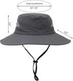 Womens Summer Sun Hat Beach Hat Wide Brim Outdoor UV Protection Hat Foldable - Image 2