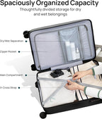 Carry On Suitcase, 20 Inch Carry-On Luggage - Image 9