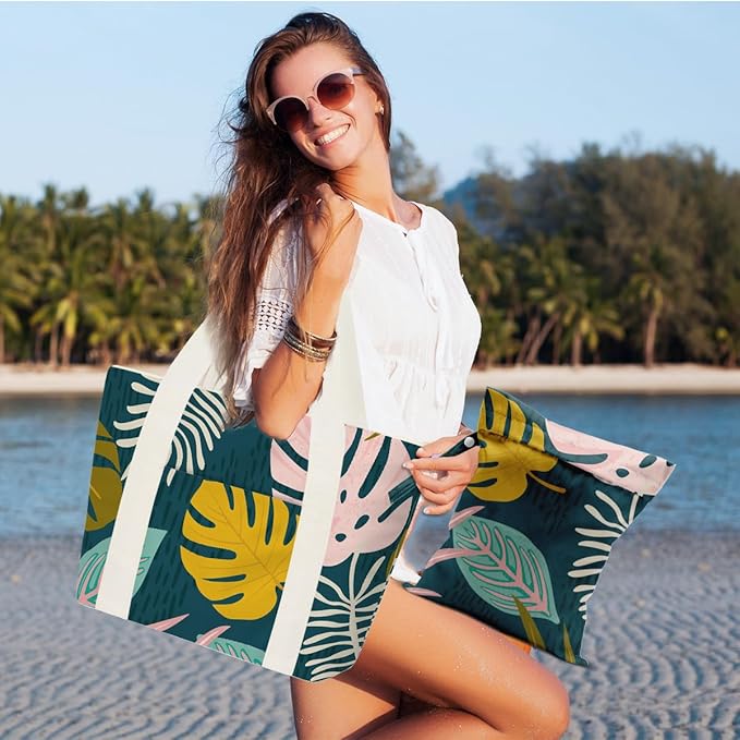 Beach Bags Wet Bag for Swimsuit Tote Bag for Friends Travel Gifts, Aloha Bags - Image 4