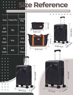 Luggage Sets 5 Piece, Suitcases - Image 7