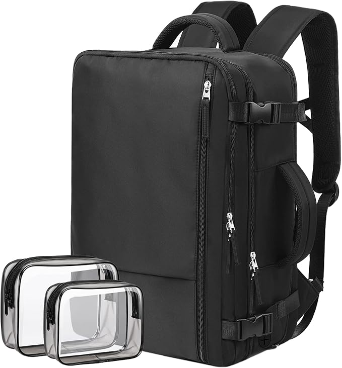 Hanples Travel Backpack for Women Men, Large Carry On Person Item Luggage by Hanples