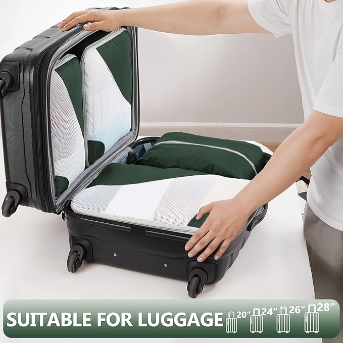 8 Set Packing Cubes for Travel, Gifts for Women Mom, Anti-Tearing Suitcase - Image 5