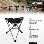 Travel Chair Big Slacker Stool, Portable Tripod Chair - Image 5