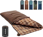 KingCamp Sleeping Bag for Adults, Cold Weather & Warm XL Big and Tall Flannel by KingCamp