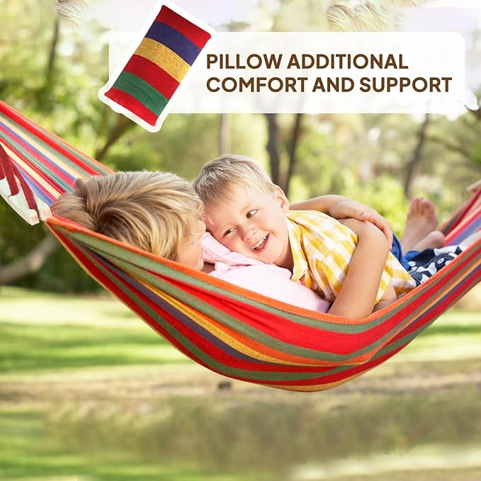 Chihee Cotton Hammock Large Soft Breathable Camping Hammock Holds Up to 660lbs - Image 2