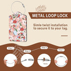 2 Pack Floral Luggage Tag for Suitcase - Image 5