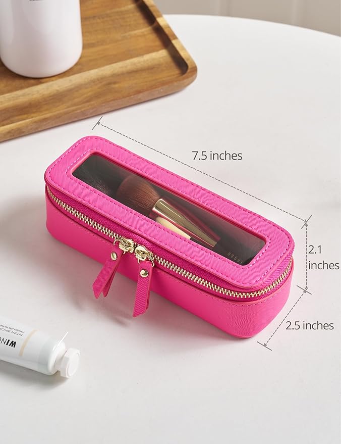 Popvibe Clear Makeup Bag Travel Cosmetic Case Transparent Toiletry Bag - Image 5