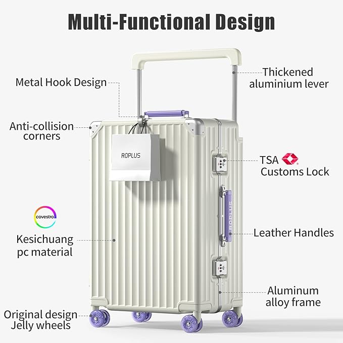 Aluminium Frame Carry on Luggage - Image 2