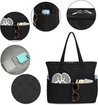 LEDAOU Large Beach Tote Bag Women Waterproof Sandproof Zipper Beach Tote Bag - Image 7