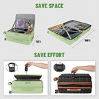 3-Piece 20/24 Top Opening Hardshell Lightweight Luggage and 28-Inch Clamshell - Image 4