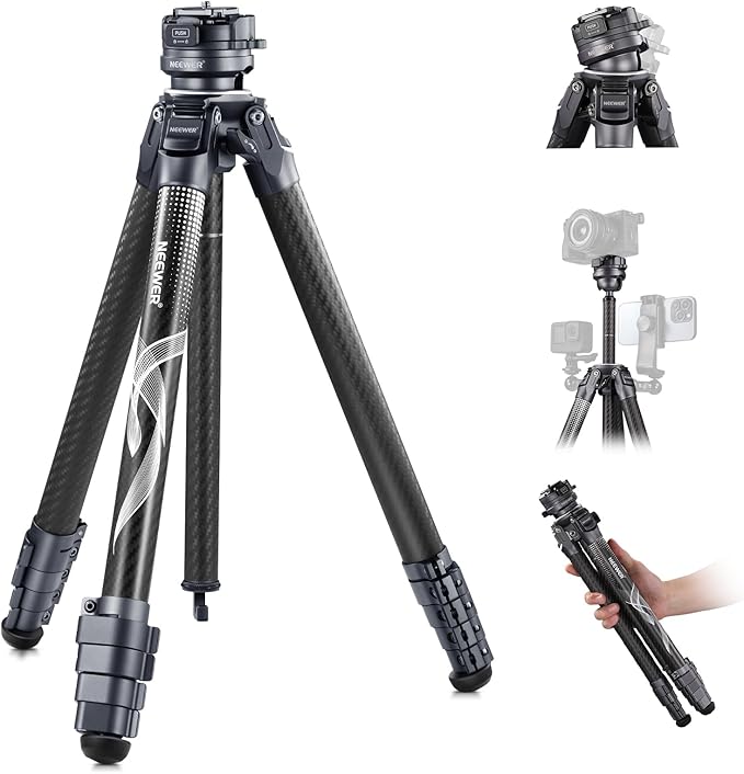 NEEWER LITETRIP LT32 62" Travel Tripod Carbon Fiber by Neewer
