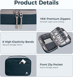 pack all Electronic Organizer Plus, Larger Capcity Cable Organizer Bag - Image 6