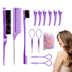Hair Braiding Tools | Ergonomic Portable Lightweight Comb - Hair Styling Appliances | for Holiday Festival Salon Home Travel Wedding Bridal Spa Grooming Party Summer
