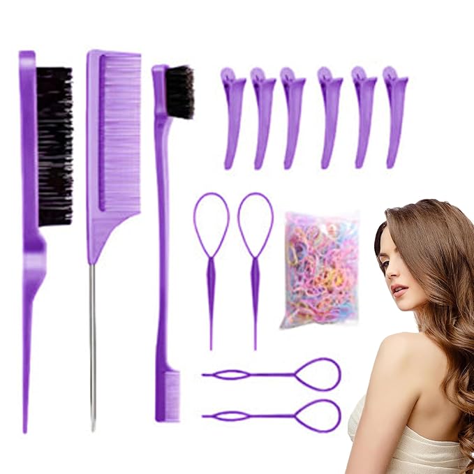 Hair Braiding Tools | Ergonomic Portable Lightweight Comb - Hair Styling Appliances | for Holiday Festival Salon Home Travel Wedding Bridal Spa Grooming Party Summer