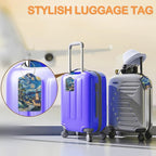 Starry Night Swirl 3 Pack PU Leahter Luggage Tag - Image 5