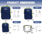 6 Set/3 Set Ultralight Compression Packing Cubes, Suitcase and Backpack Travel - Image 3