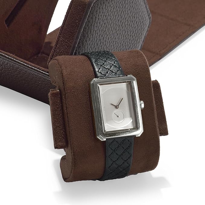 Oirlv Luxury Hexagonal Leather Watch Travel Case Single Watch Box - Image 8