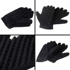 Airlxf Magic Curly Sponge Gloves - Curl Hair Wave Tutorial for Barbers, Twist Brush Styling Tool and Hair Brush