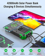 Solar Charger Power Bank, 42800mAh Wireless Portable Charger - Image 2