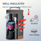 Tirrinia 2 Bottle Wine Gift Tote Carrier - Image 2