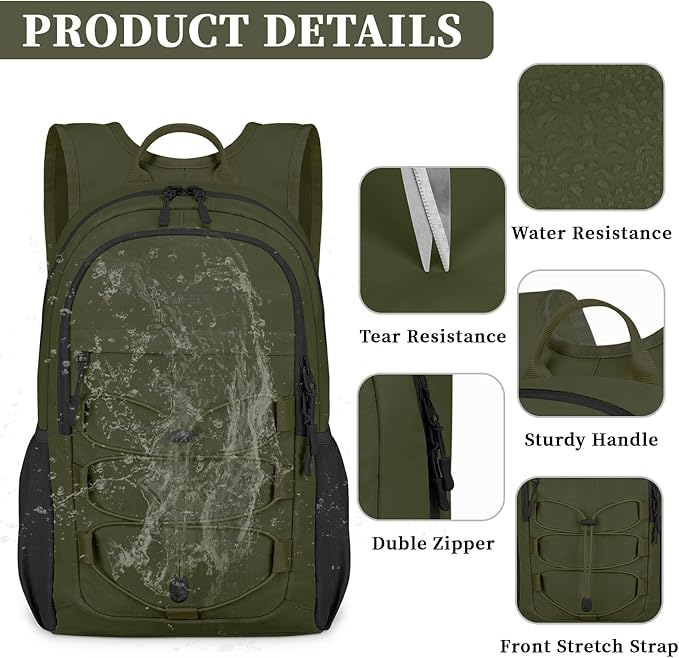 ZOMFELT Hiking Backpack for Women Men, 15L Lightweight Packable Backpacks for - Image 4