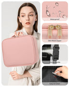Makeup Bag With LED Mirror, Travel Makeup Case with Light up Mirror Large - Image 7