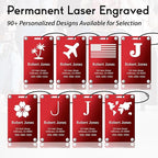 Personalized Luggage Tags: Custom Metal Luggage Tags - Image 3