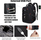 SHRRADOO Extra Large 50L Travel Laptop Backpack - Image 3