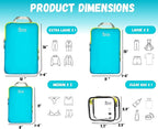 6 Set/3 Set Ultralight Compression Packing Cubes, Suitcase and Backpack Travel - Image 3