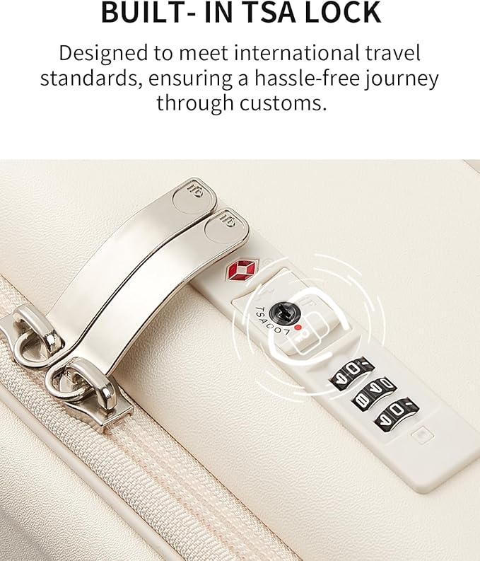 aji Expandable Top Opening 24 Inch Checked Luggage - Image 10