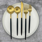 Gugrida 20-Piece 18/10 Stainless Steel Flatware Silverware, Luxury Dinnerware - Image 2