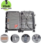 TRAVELKING All Aluminum Carry On Luggage - Image 4