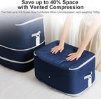 Comforter Storage Bag - 130L Blanket Storage Bags 3-Layer Ultra Space Saving - Image 3