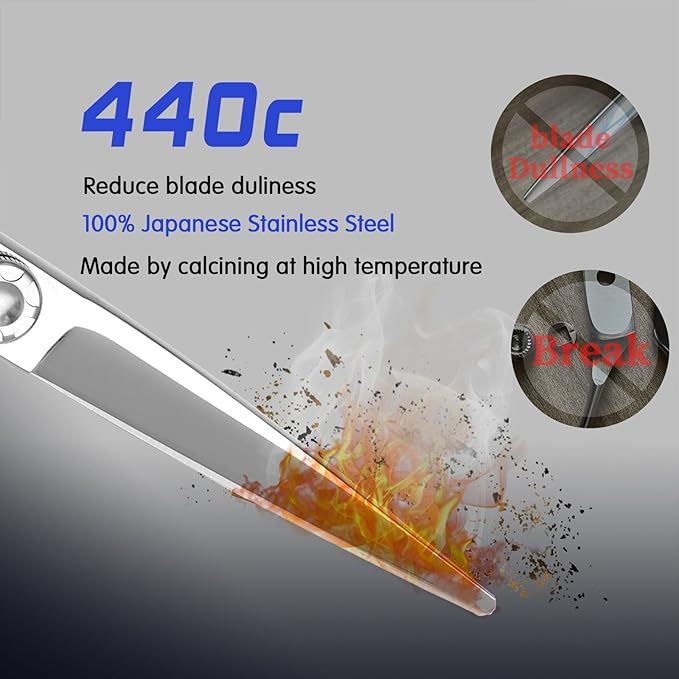 YASAKA 6 Inch Professional Hair Cutting Shears Set, Professional Barber Scissors Kit for Hairdresser Hairstylist, Extremely Sharp Haircutting Hairdressing Trimming Scissor Sets for Women