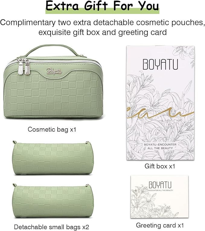 Travel Makeup Bag Organizer Cosmetic Bag: 3 Pcs Set Make up Bags - Image 8