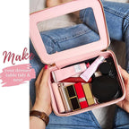 Aveniee Clear Makeup Bag Organizer Set, Portable Travel Toiletry Case - Image 6