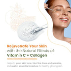 Vitamin C Serum With Collagen - Dermatologist Tested, Skin Brightening, Anti-Aging, Acne Treatment, Fades Dark Spots, Cruelty Free Korean Skin Care For All Skin Types - 1.69 oz