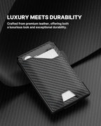 typecase Tactical Wallet for Men Card Holder: Pop Up Card Case, Genuine Leather - Image 4