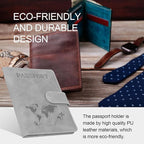 Passport Holders, RFID Blocking Credit Card Holder, PU Leather Vaccine Card - Image 5