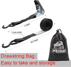 XSTRAP STANDARD Ratchet Tie Down Straps 4 Pk 10 Ft- 300 Lbs Load Cap- 900 Lbs - Image 2