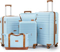 Luggage Sets with spinner wheels, PC+ABS Hard Shell Travel Luggage, Lightweight by Unknown