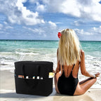 LEDAOU Beach Bag Waterproof Sandproof Women Tote Bag Pool Bag - Image 8
