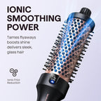 Wavytalk Blowout Boost Thermal Brush, 1.5 inch Heated Round Brush Curling Iron for Blowout Look, Dual Voltage, Ceramic Tourmaline, Ionic Technology, 5 Temperature Settings