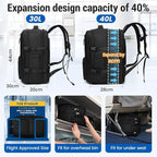 Expandable Travel Backpack Women Men, Carry On Backpack - Image 2