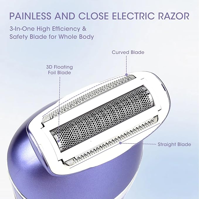 Electric Shavers for Women, 7 in 1 Hair Removal Kit - Image 3